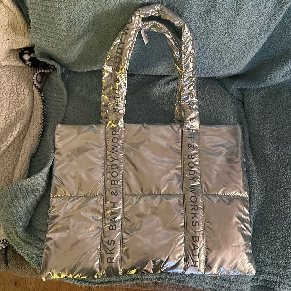 Bath & Body Works Chrome Tote Bag